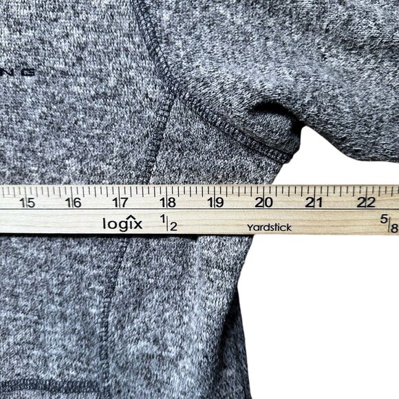 Ford Mustang Jacket Women L Gray Full Zip Fleece Embroidered Logo - Picture 12 of 13